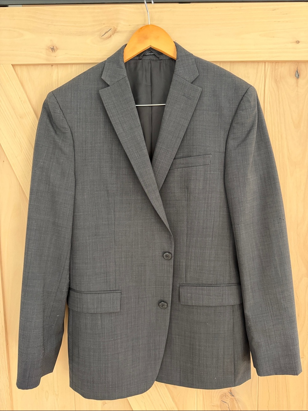 Bar III Gray Two-Button Sport Coat Blazer